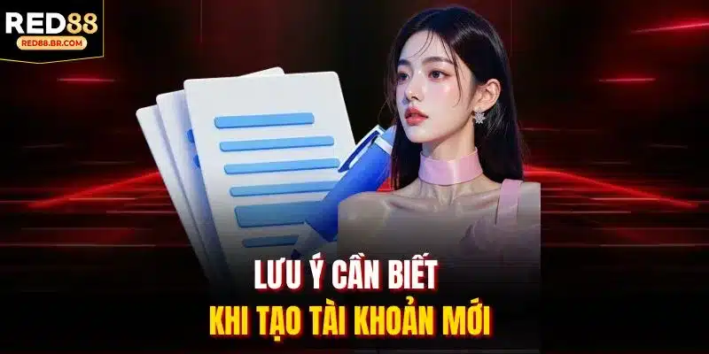 Lưu ý cần biết khi tạo tài khoản mới