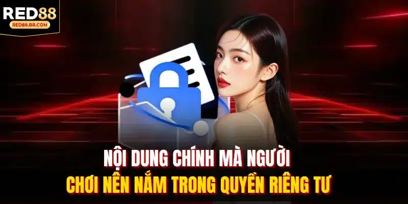 Nội dung chính mà người chơi nên nắm trong quyền riêng tư